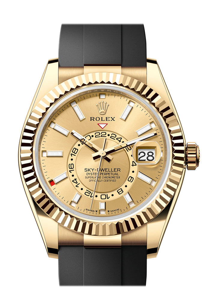 rolex-sky-dweller-42-champagne-dial-yellow-gold-mens-watch-336238