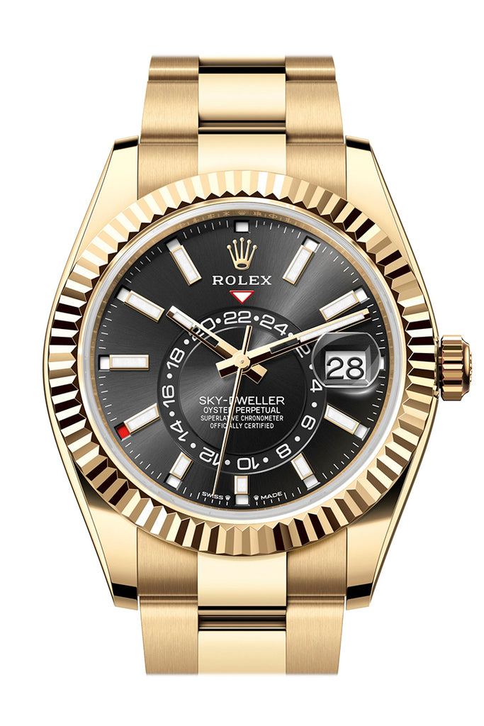 rolex-sky-dweller-42-black-dial-yellow-gold-oyster-mens-watch-336238