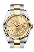 rolex-sky-dweller-42-champagne-colour-dial-yellow-gold-stainless-steel-oyster-mens-watch-336933