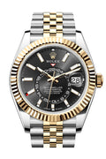 rolex-sky-dweller-42-bright-black-dial-yellow-gold-stainless-steel-jubilee-mens-watch-336933
