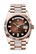 rolex-day-date-36-brown-ombre-diamond-dial-fluted-bezel-18k-everose-gold-diamond-president-watch-128235
