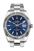 rolex-white-rolesor-datejust-41-watch-fluted-bezel-bright-blue-fluted-motif-index-dial-oyster-bracelet-126334-blflmio