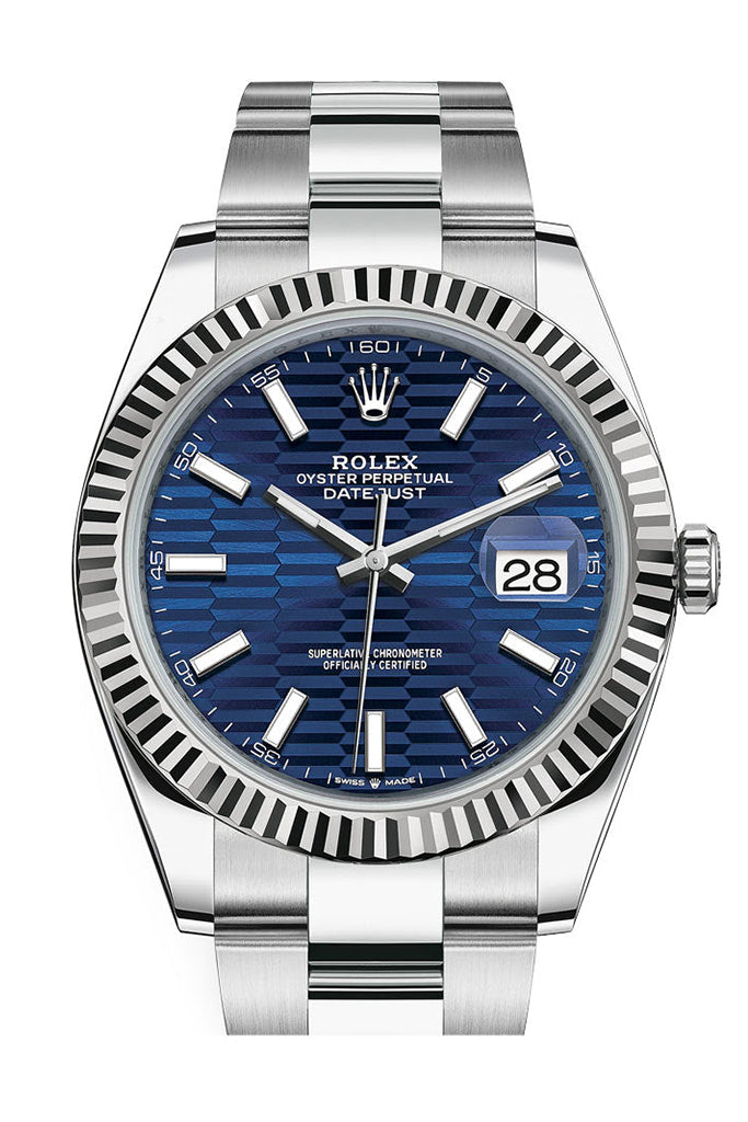 rolex-white-rolesor-datejust-41-watch-fluted-bezel-bright-blue-fluted-motif-index-dial-oyster-bracelet-126334-blflmio