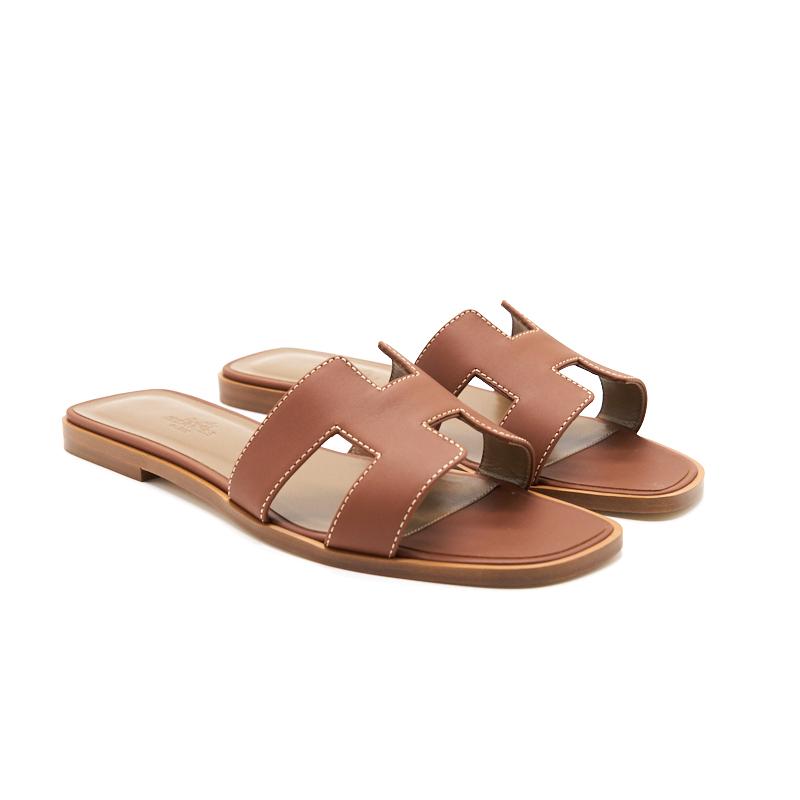 hermes-oran-sandal-gold-size38