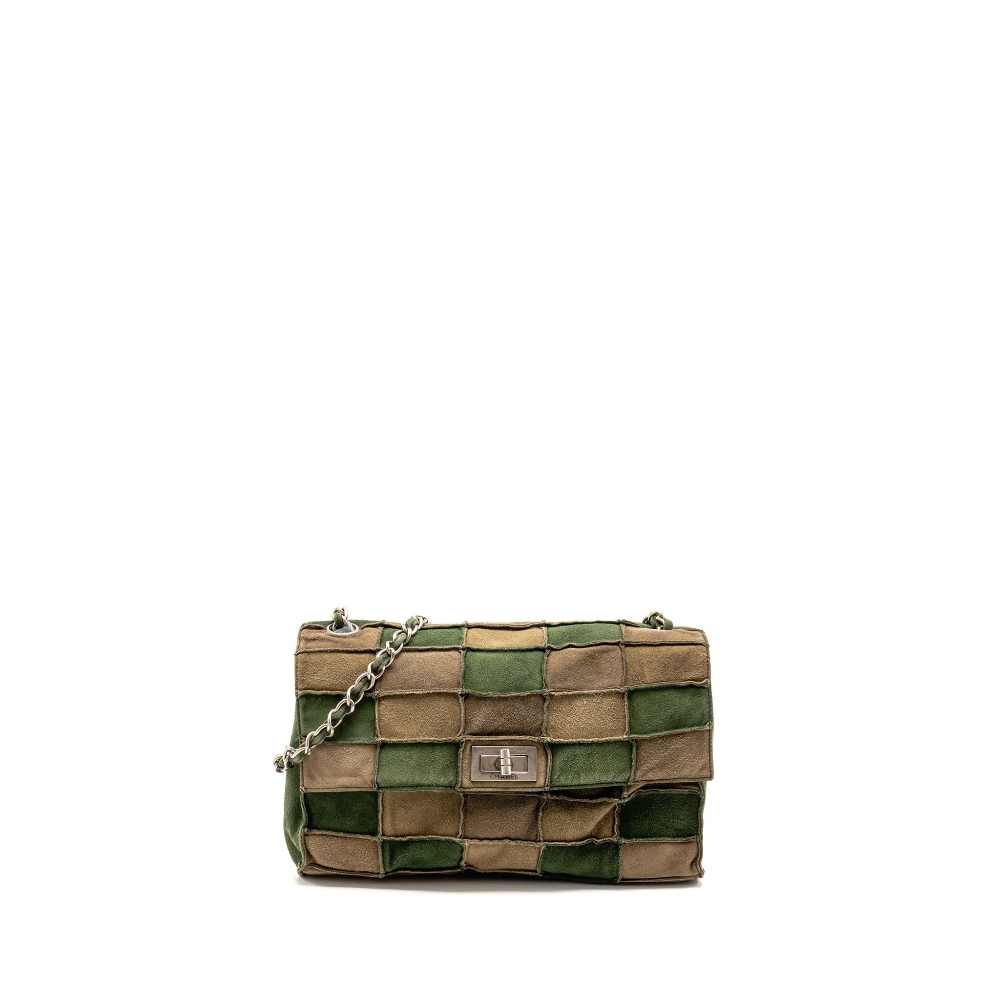 chanel-2-55-patchwork-single-flap-bag-suede-grey-green-shw