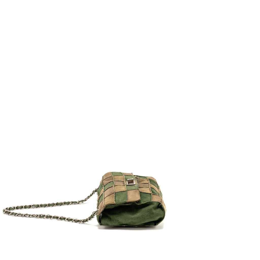 chanel-2-55-patchwork-single-flap-bag-suede-grey-green-shw