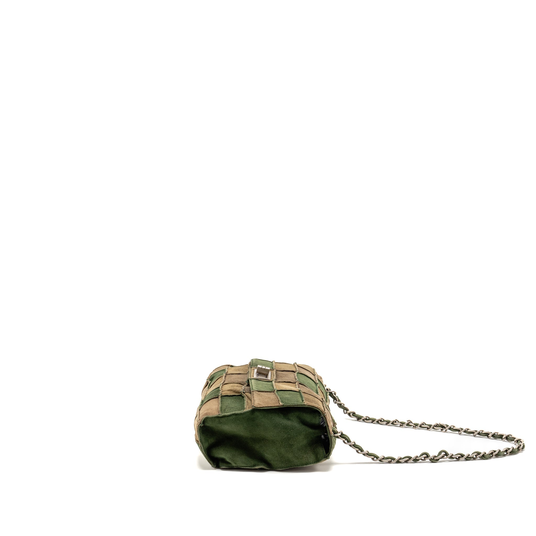 chanel-2-55-patchwork-single-flap-bag-suede-grey-green-shw