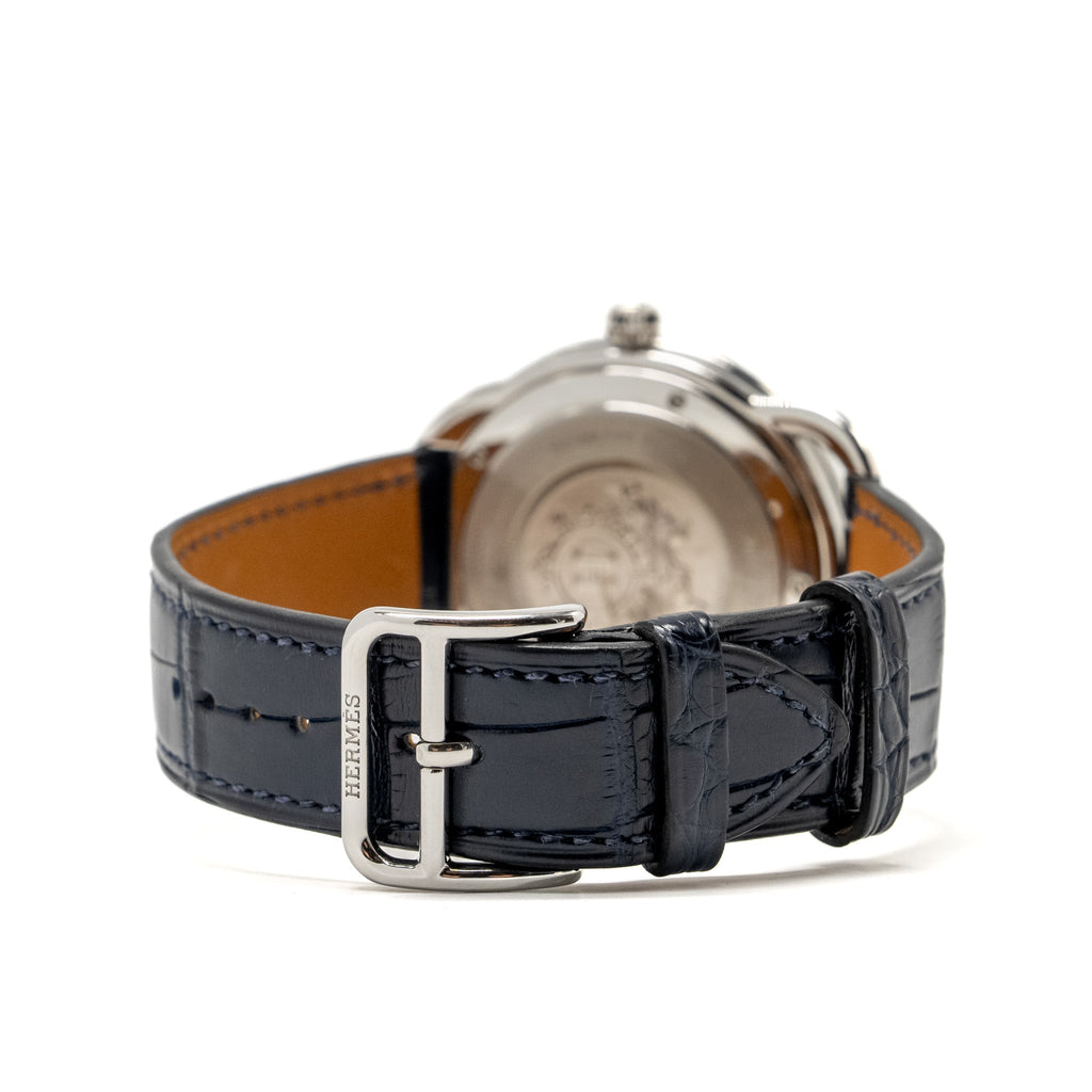 hermes-arceau-watch-40mm-large-model-blue-lacquered-dial-with-alligator-bleu-abysse-strap