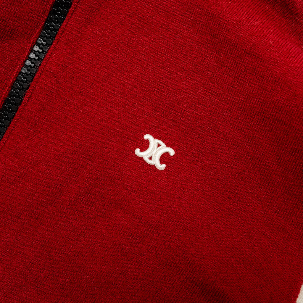 celine-size-s-triomphe-zip-jacket-wool-red-navy-white