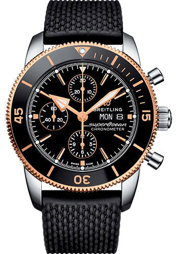 breitling-superocean-heritage-ii-chronograph-44-watch-steel-and-rose-gold-case-volcano-black-dial-black-rubber-aero-classic-strap-u13313121b1s1