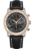 breitling-navitimer-chronograph-41-watch-steel-red-gold-black-dial-black-leather-strap-folding-buckle-u13324211b1x2