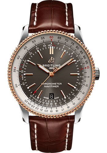 breitling-navitimer-automatic-41-watch-steel-red-gold-anthracite-dial-brown-croco-strap-folding-buckle-u17326211m1p2