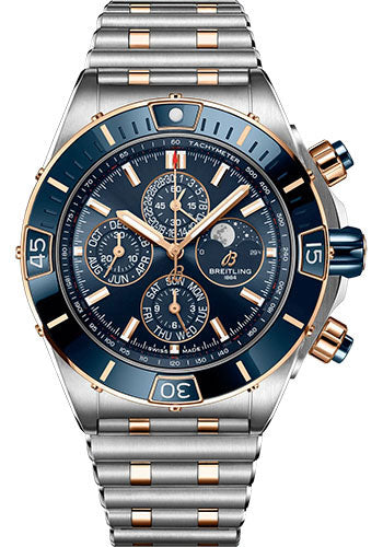 breitling-super-chronomat-44-four-year-calendar-watch-steel-and-18k-red-gold-blue-dial-metal-bracelet-u19320161c1u1