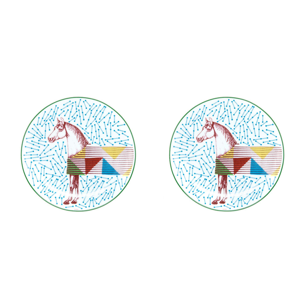 hermes-hippomobile-dessert-plate-sell-in-a-set