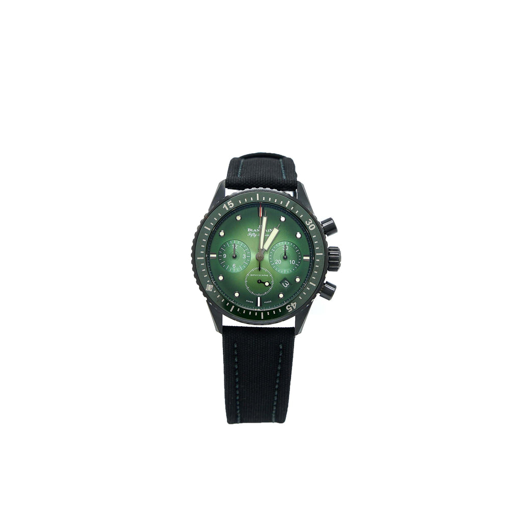 blancpain-fifty-fathoms-bathyscaphe-chronograph-flyback-green-dial-model-5200-0153-b52a