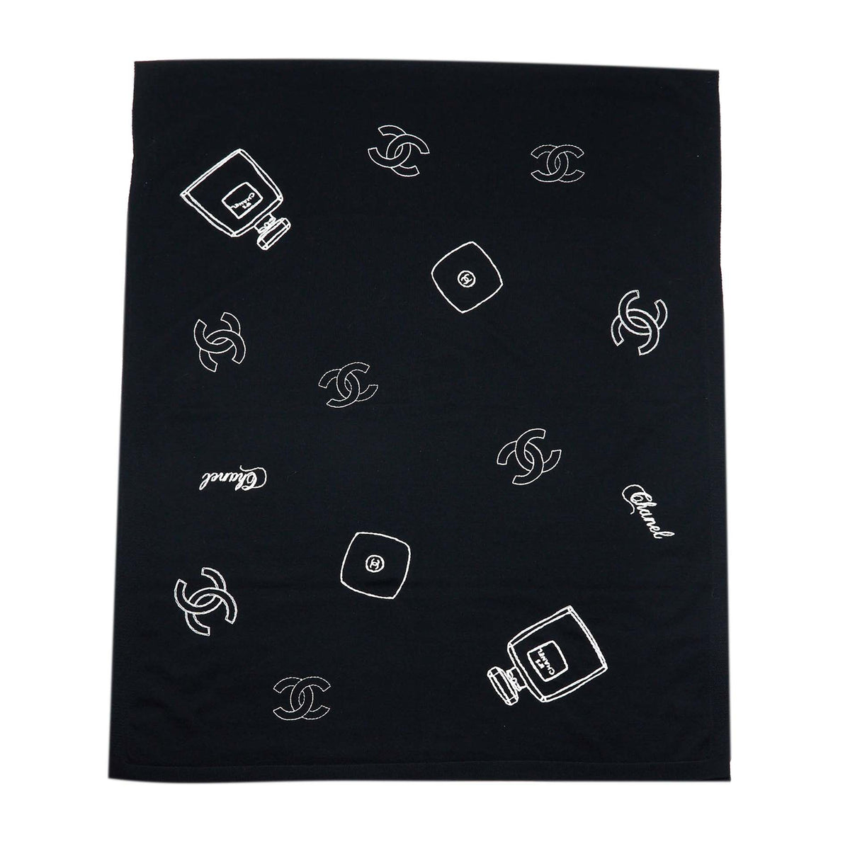 chanel-21s-scarf-wool-black-white