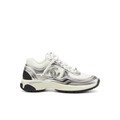 CHANEL CC TRAINER WHITE SILVER