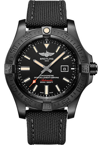 breitling-avenger-blackbird-watch-black-titanium-volcano-black-dial-black-military-strap-tang-buckle-v17310101b1w1