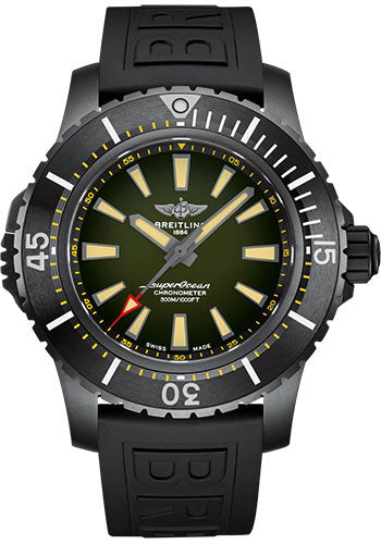 breitling-superocean-automatic-48-watch-dlc-coated-titanium-green-dial-black-rubber-strap-tang-buckle-v17369241l1s1