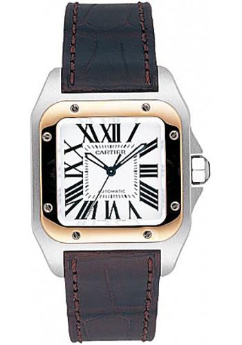 cartier-santos-100-watch-medium-steel-and-gold-case-alligator-strap-w20107x7