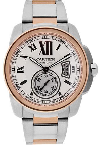 cartier-calibre-de-cartier-watch-42-mm-steel-case-pink-gold-bezel-partly-snailed-dial-w7100036