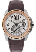 cartier-calibre-de-cartier-watch-42-mm-steel-case-pink-gold-bezel-snailed-dial-alligator-strap-w7100039