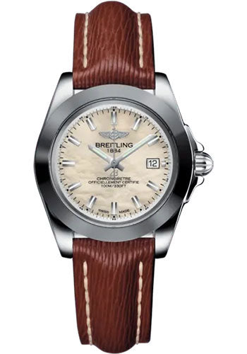 breitling-galactic-32-sleek-watch-steel-and-tungsten-mother-of-pearl-dial-brown-calfskin-leather-strap-tang-buckle-w71330121a2x1