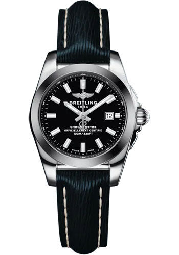 breitling-galactic-29-sleek-watch-steel-and-tungsten-black-dial-blue-calfskin-leather-strap-tang-buckle-w72348121b2x1