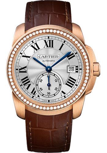 cartier-calibre-de-cartier-watch-38-mm-pink-gold-case-diamond-bezel-silvered-dial-dark-brown-alligator-strap-wf100013