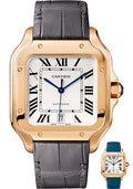cartier-santos-de-cartier-watch-39-8-mm-pink-gold-case-silvered-dial-dark-grey-alligator-strap-quickswitch-bracelet-wgsa0011