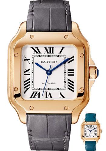 cartier-santos-de-cartier-watch-35-1-mm-pink-gold-case-silvered-dial-dark-grey-alligator-strap-quickswitch-bracelet-wgsa0012