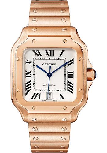 cartier-santos-de-cartier-watch-39-8-mm-rose-gold-case-silvered-opaline-dial-alligator-skin-bracelet-wgsa0018