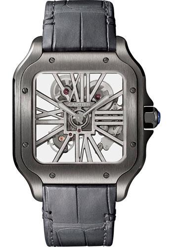 cartier-santos-de-cartier-watch-39-8-mm-black-steel-case-skeleton-dial-black-black-alligator-strap-both-bracelet-whsa0009