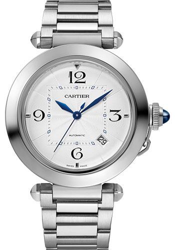 cartier-pasha-de-cartier-watch-41-mm-steel-case-silver-dial-bracelet-second-dark-gray-alligator-strap-wspa0009