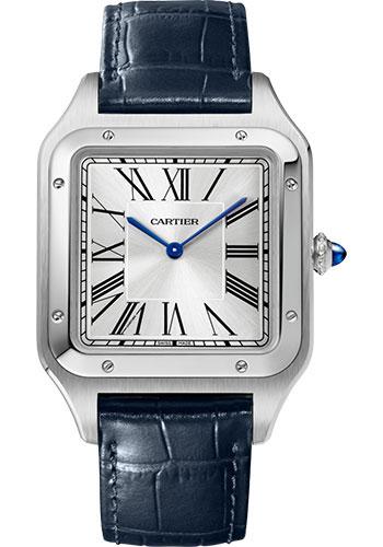 cartier-santos-dumont-watch-46-6-mm-x-33-9-mm-steel-case-silver-dial-navy-blue-leather-strap-wssa0032