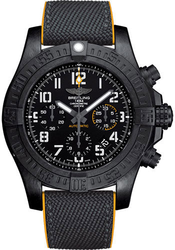 breitling-avenger-hurricane-12h-45-watch-breitlight-volcano-black-dial-anthracite-and-yellow-military-rubber-bracelet-folding-buckle-xb0180e41b1s1