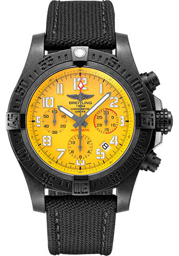 breitling-avenger-hurricane-12h-45-watch-breitlight-cobra-yellow-dial-anthracite-military-strap-tang-buckle-xb0180e41i1w1