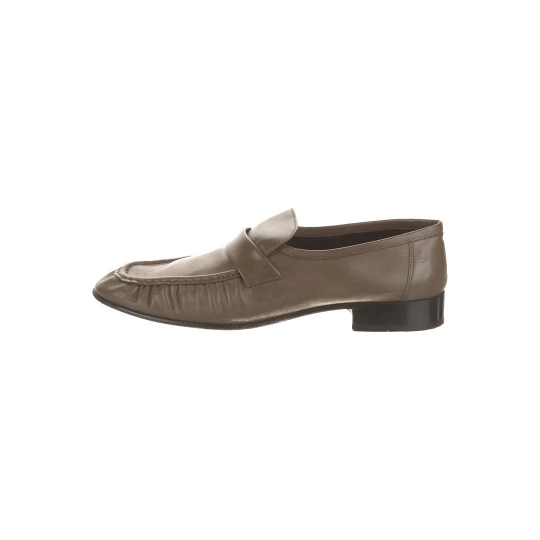 LOUIS VUITTON WOMEN'S ACADEMY LOAFERS SINCE MONOGRAM JACQUARD TAUPE (DIFFERENT LOAFER MODEL)