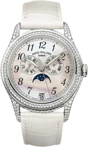 patek-philippe-complications-ladies-annual-calendar-moon-phase-37mm-white-mother-of-pearl-arabic-white-gold-diamond-set-leather-date-4937g-001