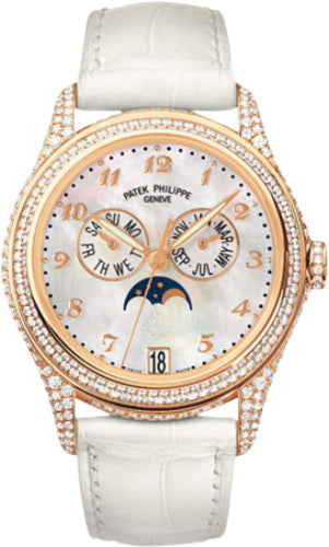 patek-philippe-complications-ladies-annual-calendar-moon-phase-37mm-white-mother-of-pearl-arabic-rose-gold-diamond-set-leather-date-4937r-001