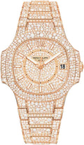 patek-philippe-ladies-nautilus-33-6mm-diamond-index-rose-gold-diamond-set-7021-1r
