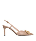 Valentino Garavani Leather VLogo Slingback Pumps 80 – 00184