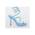RENÉ CAOVILLA BRAID CLEO IVORY SANDAL BLUE