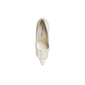 MANOLO BLAHNIK MAYSLI BUCKLE-DETAIL PUMPS WHITE