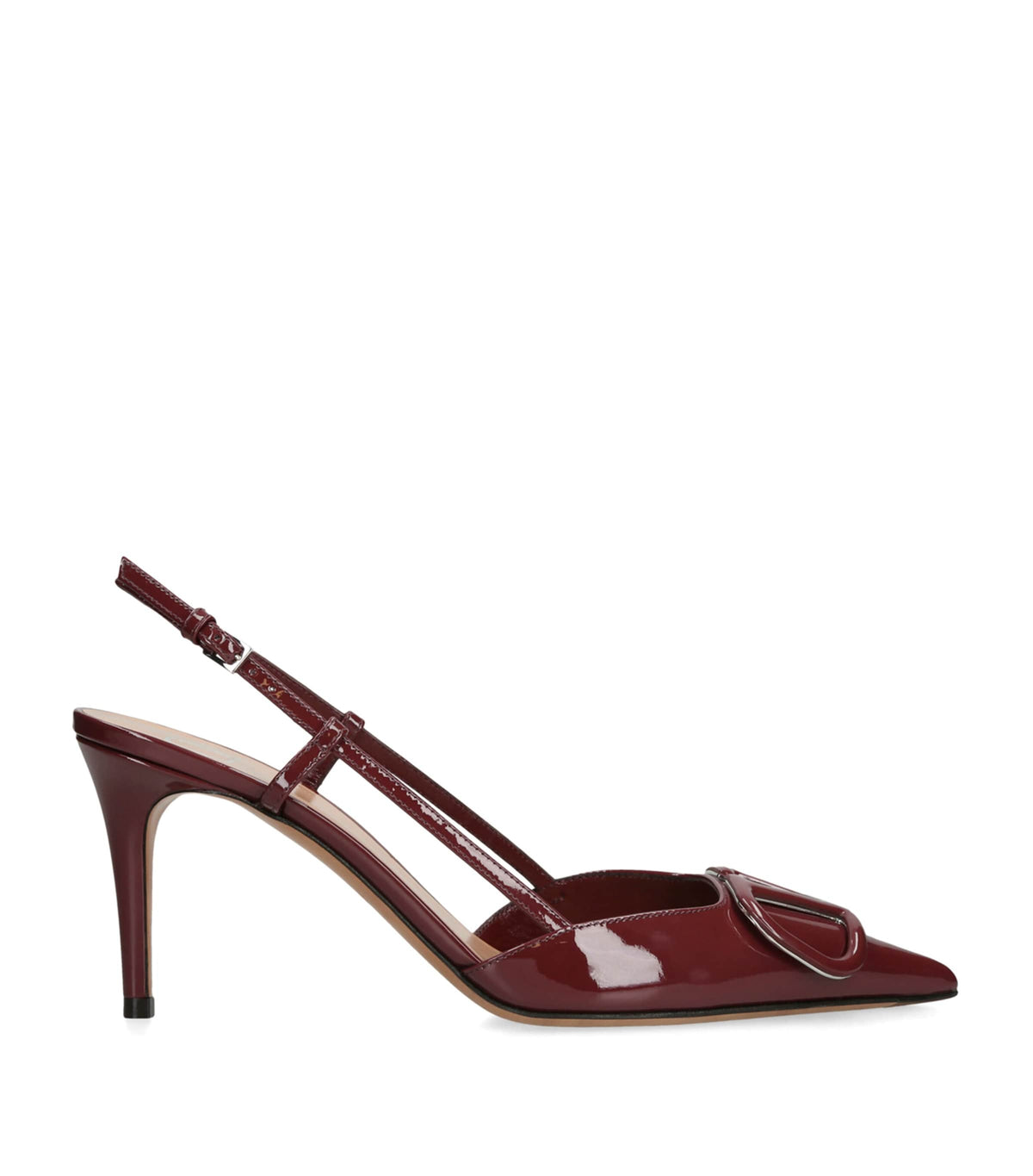 Valentino Garavani Leather VLogo Slingback Pumps 80 – 00183
