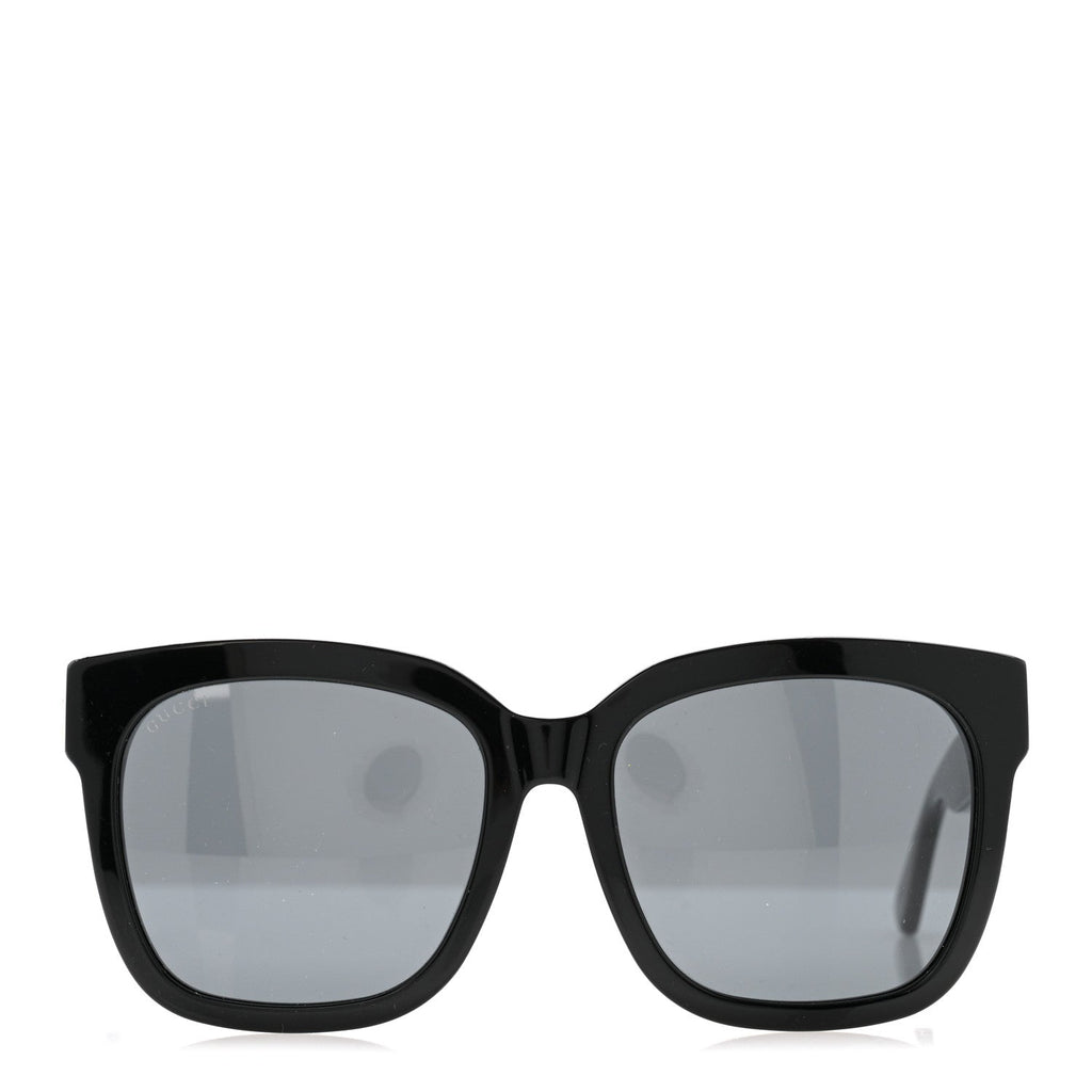 Gucci Square Sunglasses — Black – Acetate Frame GG0034SAN