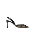 RENÉ CAOVILLA JINNY CRYSTAL-EMBELLISHED SLINGBACK PUMP BLACK