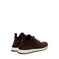 JIMMY CHOO VELES CASHMERE KNIT SNEAKERS BROWN