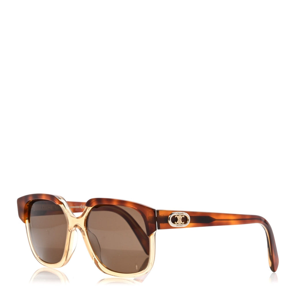 Celine Square Sunglasses — Tortoise – Acetate Triomphe CL40155I