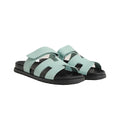 HERMÈS CHYPRE SANDAL BEIGE MINT GREEN